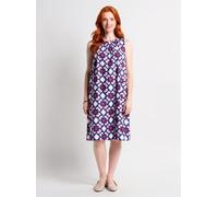 Street One Femme Robe en viscose imprimée in Violet, in size: 38