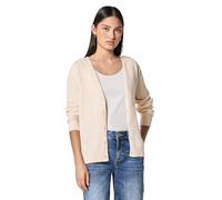 Street One Studio 2515406 Cardigan à col en V, Beige Doux, 36 Femme