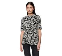 Street One Studio 3228410 T-Shirt à Manches Courtes à Motifs, Morn Beige, 42 Femmes