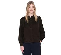 Street One Studio 3412203 Blouse en Velours côtelé avec détails à Volants, Marron Auburn foncé, 38 Femme
