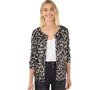Street One Studio Cardigan col Rond imprimé Light Biscuit Sand Mel. 42