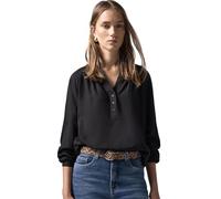 Street One Studio Chemisier Raglan de Couleur Unie, Noir, 38