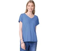 Street One Studio F322065 T-Shirt en Jersey à col en V, Sunset Blue, 46 Femmes