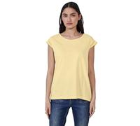 Street One Studio F323197 T-Shirt avec détails au Crochet, Jaune mélangé, 42 Femmes