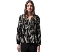 Street One Studio F345211 LTD QR_Studio_Loose Fit raglanblouse AOP, Noir, 38 Femmes