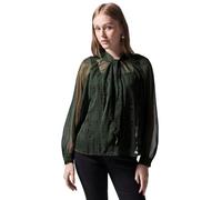 Street One Studio F345218 Chemisier en Mousseline Raglan avec détails, Vert Olive, 42 Femmes