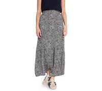 Street One Studio F361766 Jupe en Mousseline à Motifs, Bleu Void, 34 Femmes