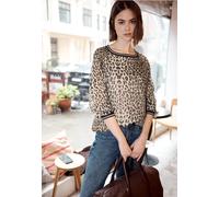 Street One Studio Femme Blouse léopard in Noir, in size: 40