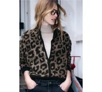 Street One Studio Femme Cardigan léopard moelleux in Noir, in size: 38