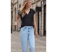 Street One Studio Femme Chemisier Dropped Shoulder avec rubans in Noir, in size: 34