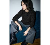 Street One Studio Femme Pull à torsades in Noir, in size: 46