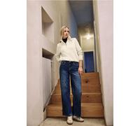 Street One Studio Femme Sweat-shirt avec fermeture éclair in Beige, in size: 42