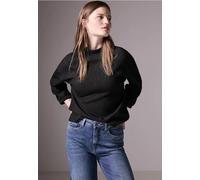 Street One Studio Femme T-shirt brillant in Noir, in size: 42