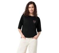Street One Studio T-Shirt avec imprimé cœur au Look léon, Noir, Taille 40