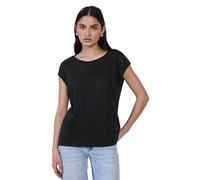 Street One Studio T-Shirt uni pour Femme, Noir, 38