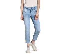 STREET ONE Style Denim Jane 2-knopf 49_59 Jean 7/8 Coupe décontractée, Ultra Bleach Random Washed, 34W / 26L Femmes