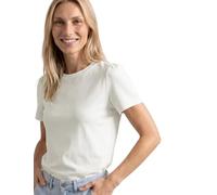 Street One T-Shirt à Manches froncées Off White 42