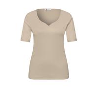 Street One T-Shirt Basique en Coton Beige 36