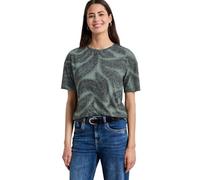 Street One T-Shirt au Look dévoré Deep Bound Green 36