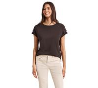 Street One T-Shirt avec Boutons Marron Expresso 38