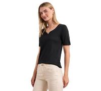 Street One T-Shirt Basique avec décolleté en cœur Noir 40