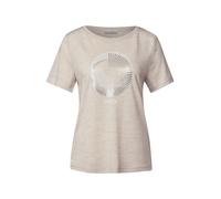 STREET ONE T-shirt beige / argent / blanc, Taille XXXL