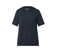 Street One 3227388 T-Shirt à Capuche, Deepwater Blue, 40 Femmes