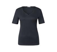 Street One 3227205 T-Shirt avec décolleté en cœur, Deepwater Blue, 36 Femmes