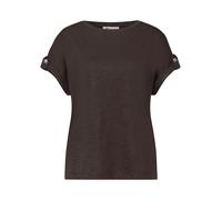 Street One T-Shirt avec détails à Boutons Espresso Brown 40