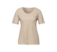 Street One T-Shirt Basique en Coton Beige 36