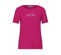 STREET ONE T-shirt gris clair / magenta, Taille S