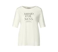 STREET ONE T-shirt noir / blanc cassé, Taille M