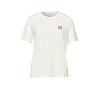 STREET ONE T-shirt rouge sang / blanc cassé, Taille XXL