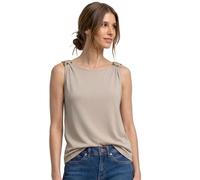 Street One – Top femme – Col rond, détails aux épaules – Clay Sand – Taille 42