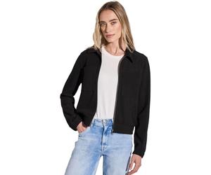 Street One Veste pour Femme avec Structure côtelée, Noir, 42
