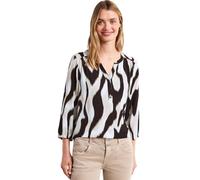 Street One Zebra - T-Shirt texturé - Marron Expresso - 40