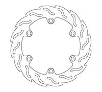 Street Rear Brake Disk Flame Fixed for optimal cooling and resistance -...