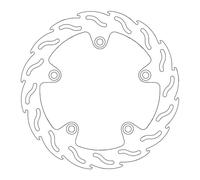 Street Rear Brake Disk Flame Fixed for optimal cooling and resistance -...