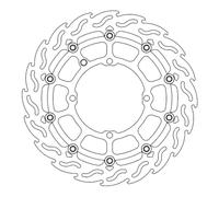 Street Rear Brake Disk Flame Fixed for optimal cooling and resistance -...