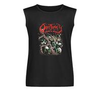 Street Sleeveless Obitu-ARY Band Mens Tee Funny Short Sleeve T-Shirt Black M