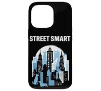 Street Smart Urban Cityscape avec des Chiens Coque pour iPhone 13 Pro