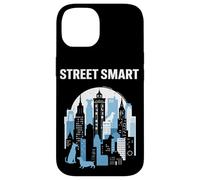 Street Smart Urban Cityscape avec des Chiens Coque pour iPhone 14