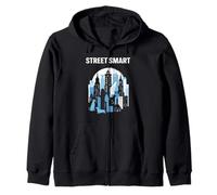 Street Smart Urban Cityscape avec des Chiens Sweat à Capuche