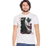 street style Face of Joker Why So Serious 18-20-15 T-shirt Urban Men pour homme 100 % coton - Blanc - Large