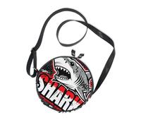 Street Style Shark Sac à bandoulière gris pour femme avec sangle réglable