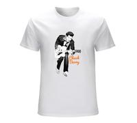 Street T-Shirt Chuck Berry Guitar Legend Rock N' Roll Retro Black XL