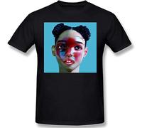 Street T-Shirt FKA Twigs Lp1 Men's Basic Super Soft CottonSummer Black M