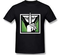 Street T-Shirt Rainbow Six Siege Men's Fashion Cotton Crew Neck Short Sleeve Graphic Casual Summer Tops Black S