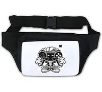 Street Urban Gamer Sac banane Motif manette de jeu Blanc