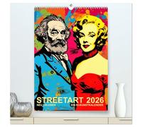 STREETART Neu Erleben Ein KI-Kunstkalender (hochwertiger Premium Wandkalender 2026 DIN A2 hoch), Kunstdruck in Hochglanz: Street Art ist die ... der Stadt - urban, rebellisch, unverzichtbar.